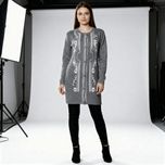 پولیور و مانتو تونیک بافت زنانه طرح‌دار برند نوژا  ترک