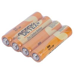 باتری چهارتایی نیم قلمی دیتکس پلاس Zinc Carbon R03P - دو عدد باتری