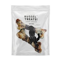 تشویقی سگ راسل مدل استخوان قلم شتر مرغ با روکش گوشت بسته 2 عددی