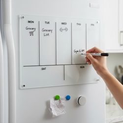 وایت برد پلنر شفاف داچوب مدل هفتگی / برنامه ریزی / آهنربایی کد 22 سایز 20×30 سانتی متر