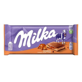 شکلات تخته ای میلکا با طعم کارامل Milka