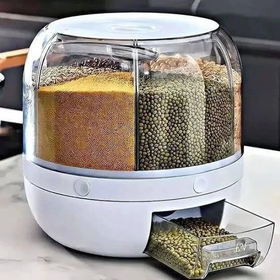 جا حبوباتی گرد چرخشی 6 خانه اکرولیک نشکن
