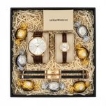 پک هدیه دونفره | ساعت و دستبند چرمی دونفره | ارسال رایگان