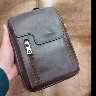 کیف دوشی چرم سایز متوسط