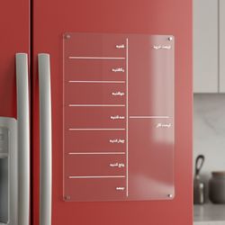 وایت‌برد پلنر شفاف داچوب مدل برنامه ریزی / آهنربایی کد 13 سایز 30x20 سانتی‌متر