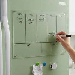 وایت برد پلنر شفاف داچوب مدل هفتگی / برنامه ریزی / آهنربایی کد 22 سایز 20×30 سانتی متر