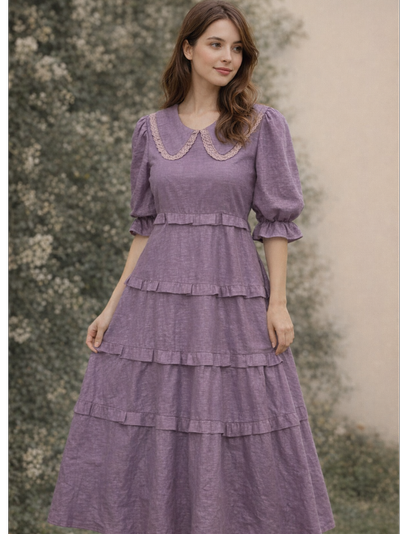 پیراهن بلند دخترانه یاسی شاینی