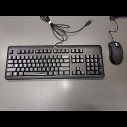 کیبورد اچپی مدل KU-1156 همراه موس با سیم (استوک)