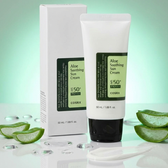 کرم ضدآفتاب آلوئه کوزارکس SPF50+ PA+++ (COSRX Aloe Soothing Sun Cream) حجم 50 میل