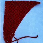 مینی اسکارف بافت  قرمز