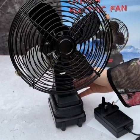 پنکه توربو فن ثابت شارژی با باتری 48 ولتی