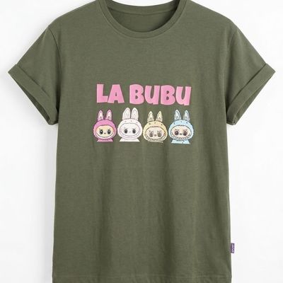 تیشرت دخترانه مدل LA BUBU