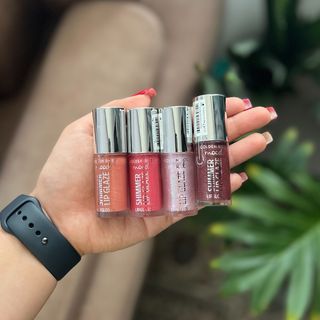 لیپ گلاس شیمری گلدن رز مدل Mood Shimmer Lip Glaze