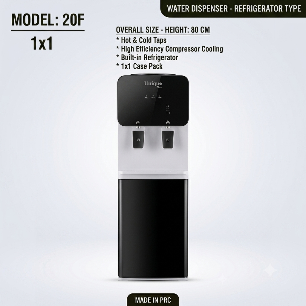 ابسردکن یخچال دار ایستاده یونیک - unique مدل 20f