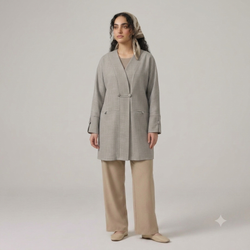 مانتو سایز بزرگ تابستانی رها_ کد 4080