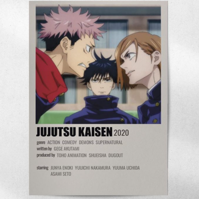 پوستر JUjutsu Kaisen 1