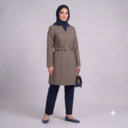 مانتو اداری بزایاغ ملیکا_کد 35006