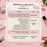 دستمال مرطوب مینی QIAN HUI مدل Mini Wet Wipes طرح پیشی صورتی
