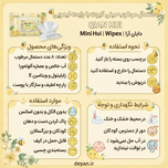 دستمال مرطوب مینی QIAN HUI مدل Mini Wet Wipes شکل گل