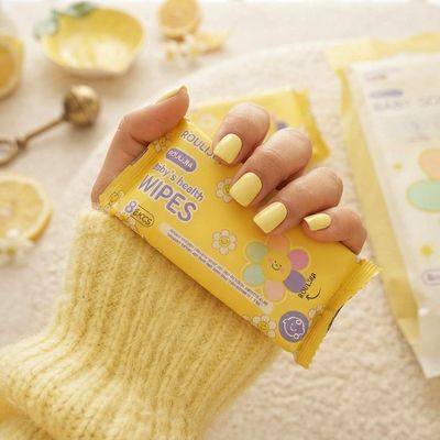 دستمال مرطوب مینی QIAN HUI مدل Mini Wet Wipes شکل گل