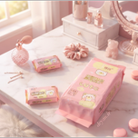 دستمال مرطوب مینی QIAN HUI مدل Mini Wet Wipes طرح خرس صورتی