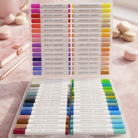 ماژیک براش اکریلیک 60 رنگ فانتزی پاندا | ACRYLIC MARKER