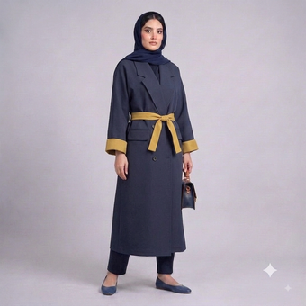 مانتو آناهیتا بزایاغ ترکیبی _ کد 4086