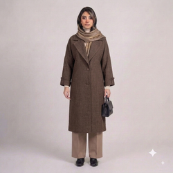 مانتو لینن شانتون ساواش _ قواره دار_ کد 4076