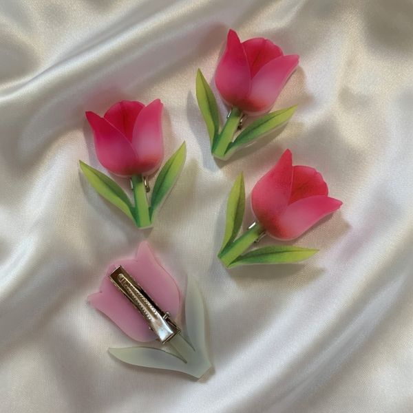 گیره مو ایموجی انبری استیکری پلکسی طرحهای فانتزی و متنوع