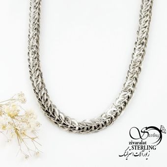 زنجیر نقره 925عیار ایتالیای مردانه کلاسیک درشت کد 17907