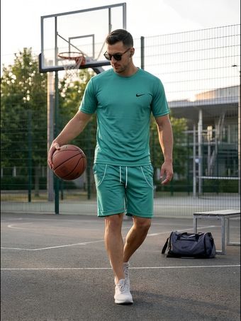 ست ورزشی مردانه ست تیشرت و شلوارک مردانه طرح nike