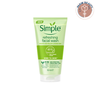ژل شستشوی صورت رفرشینگ سیمپل           Simple Kind to Skin Refreshing Facial Wash Gel 150 ml