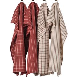 دستمال اشپزخانه ایکیا مدل red RINNIG بسته 4 عددی