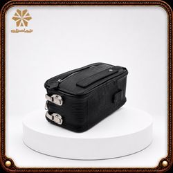 کیف دستی چرم اصل نایب مدل پنج زیپ رمزدار کد 777
