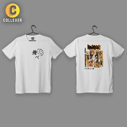 تیشرت سفید انیمه هایکیو (Haikyu) - کد 01