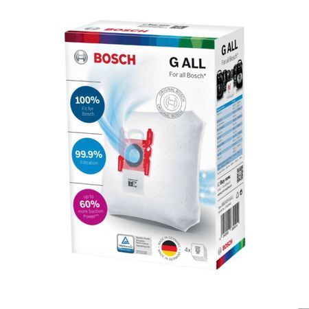 کیسه جاروبرقی بوش مدل GALL کد 17000940 مناسب برای جاروبرقی بوش و زیمنس بسته 4 عددی