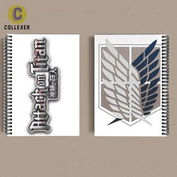 دفتر انیمه اتک آن تایتان (Attack On Titan) کد 04 (دو رو چاپ )