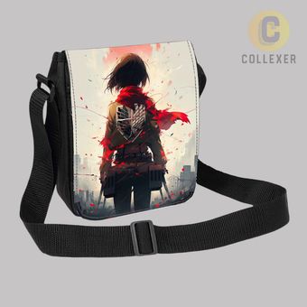 کیف دوشی انیمه اتک آن تایتان طرح میکاسا آکرمن (Mikasa Ackerman) Attack On Titan کد 03