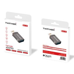 تبدیل TwinMax Lightning To USB 3.0 مدل MV-10 - خاکستری
