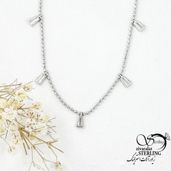 گردنبند نقره عیار925 طرح کلاسیک کد 18069