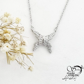 گردنبند نقره ایتالیایی 925 عیار کد 18070