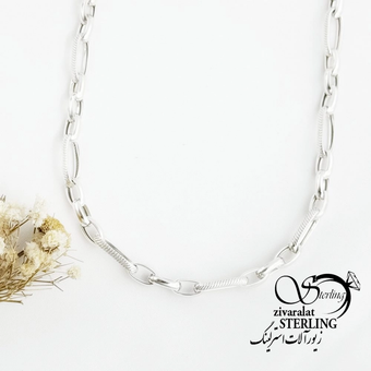 گردنبند نقره عیار925 ساخت ایتالیا کد 18260