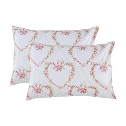 روبالشی انگلیش هوم مدل Rose Heart بسته 2 عددی