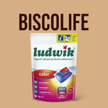 قرص لباسشویی بالشتکی لودویک LUDWIK دارای نرم کننده و جرم گیر دستگاه بسته 10 تایی