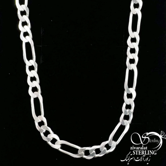 زنجیر (گردنبند) کارتیر درشت با نقره 925 عیار کد 18474