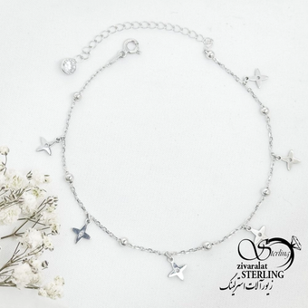 پابند نقره ساخت ایتالیا عیار925 کد 18518