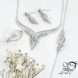 سرویس نقره طرح طلا با عیار925 کد 18539