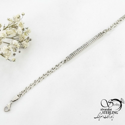 دستبند نقره 925 عیار طرح کلاسیک کد 18559