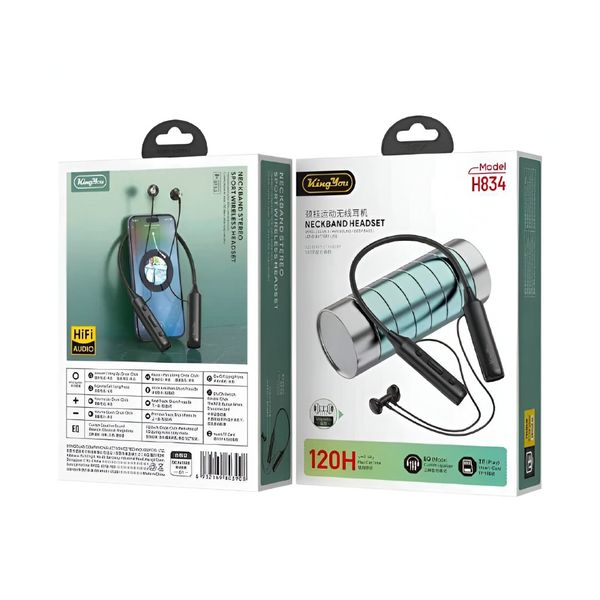 هدفون بیسیم گردنی کینگ یو مدل Kingyou H834 - اورجینال