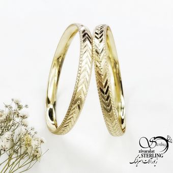 پک النگو طلاروس 8میل 2عددی طرح هفتی کد 16893